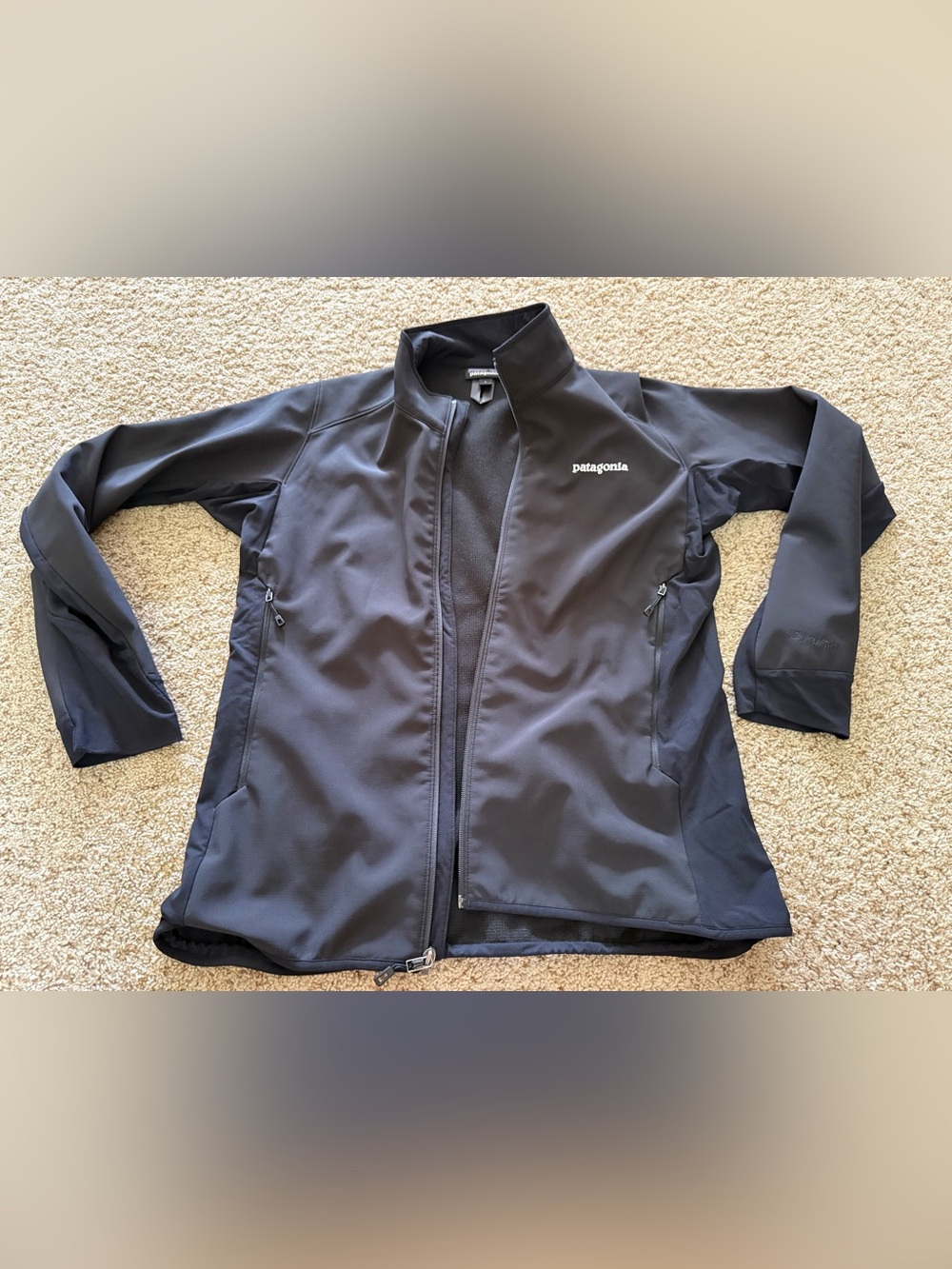 Patagonia Men’s PolarTec Windbloc Jacket in Black